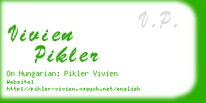 vivien pikler business card